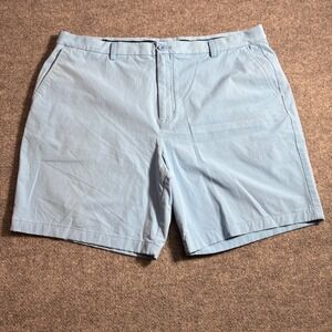 Vineyard Vines Performance Shorts Mens 42 Light Blue Stretch Golf Chino